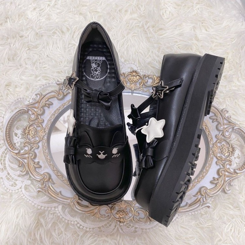 Wedding Fx - Cute Cartoon Cat Face Platform Mary