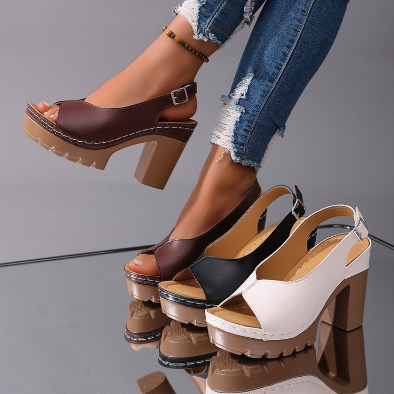 Wedding Fx - Women's Sandals Chunky High Heels OpenToe
