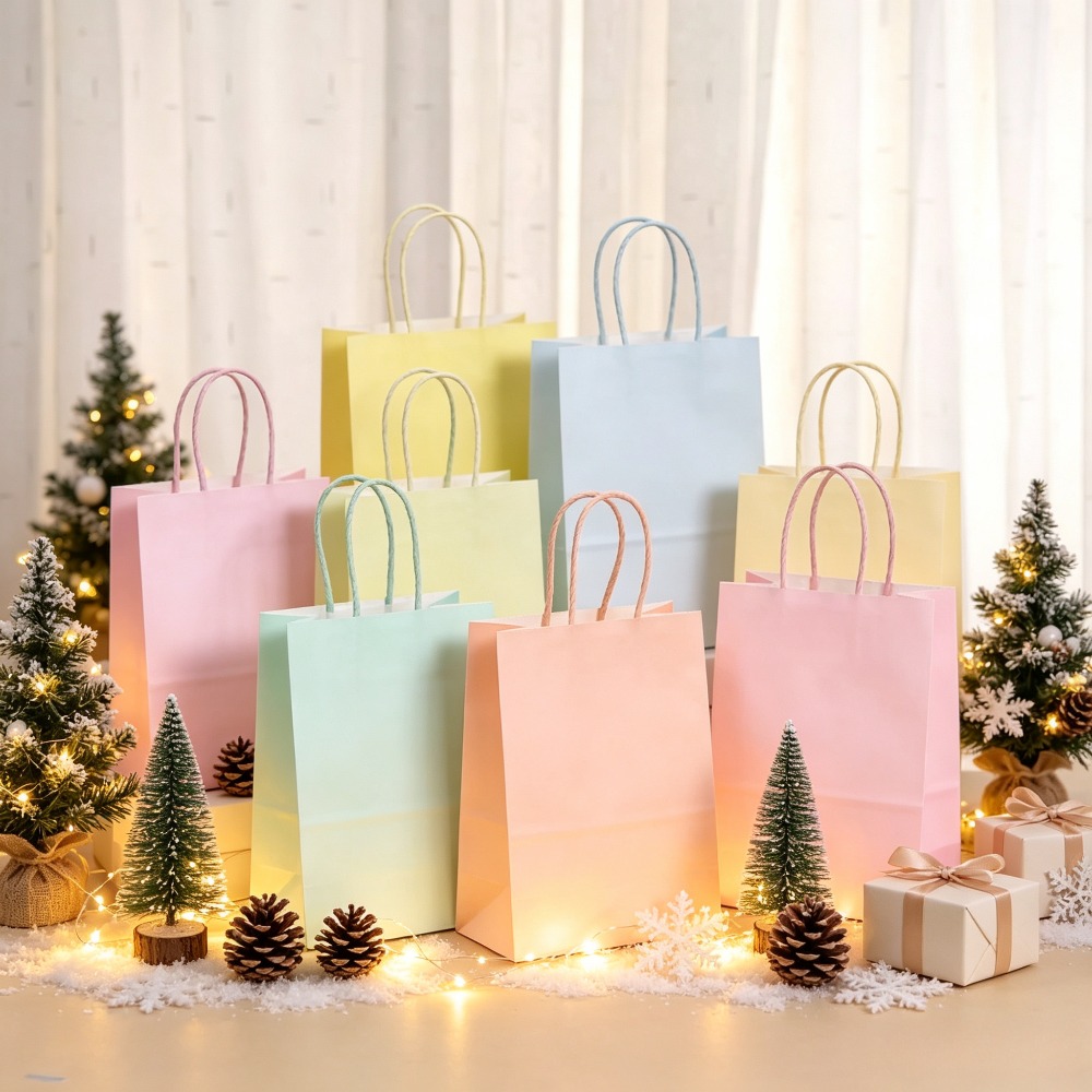 Wedding Event Supply - 6-24 Pcs Pastel Kraft Paper Gift
