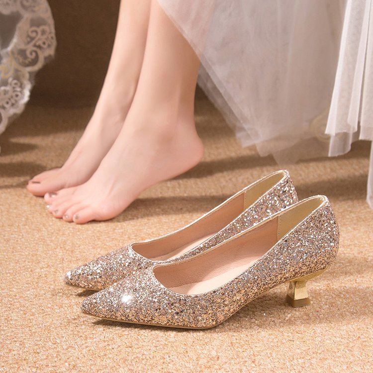 Wedding Fx - Crystal Wedding Shoes Female Spring New