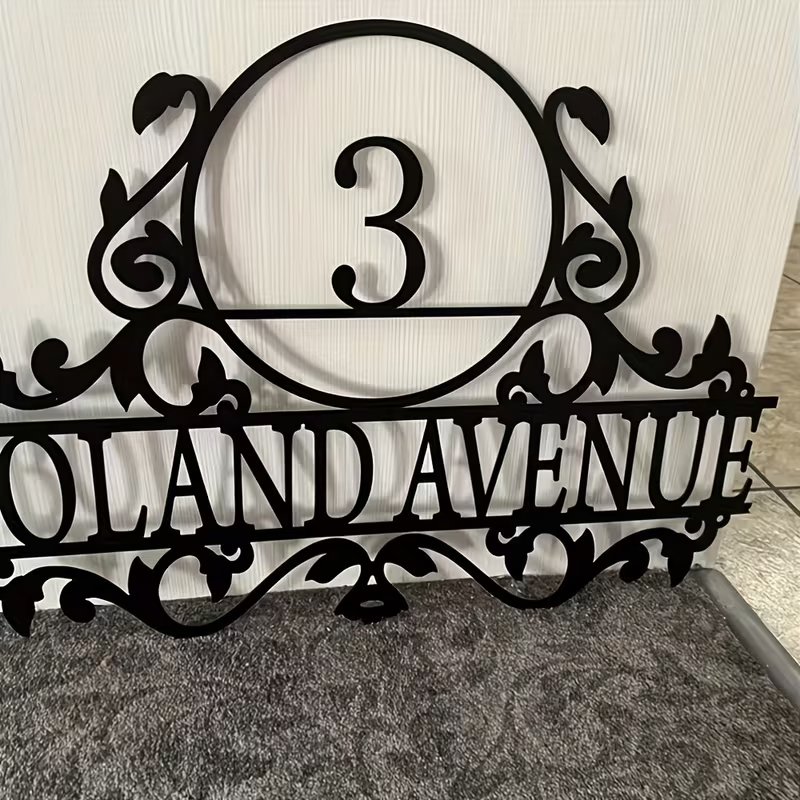 Custom Metal House Number & St - Wedding Party Supply review and price