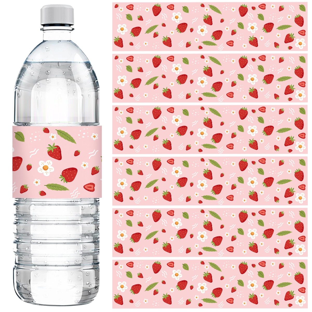 10pcs Strawberry Water Bottle  - Wedding Water Supply review and price