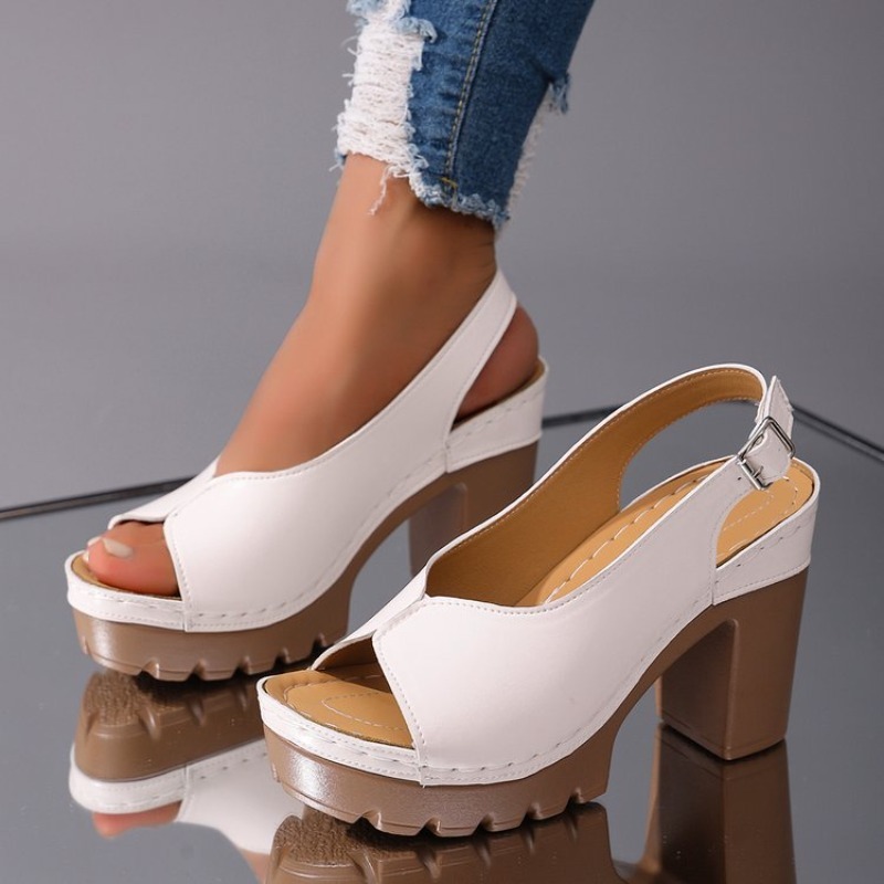 Women's Sandals Chunky High He - Wedding Fx review and price