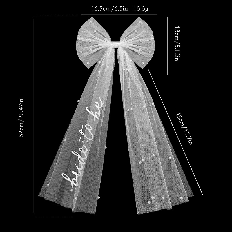 Bride To Be Bow Veil - Bachelo - Wedding Supply List review and price