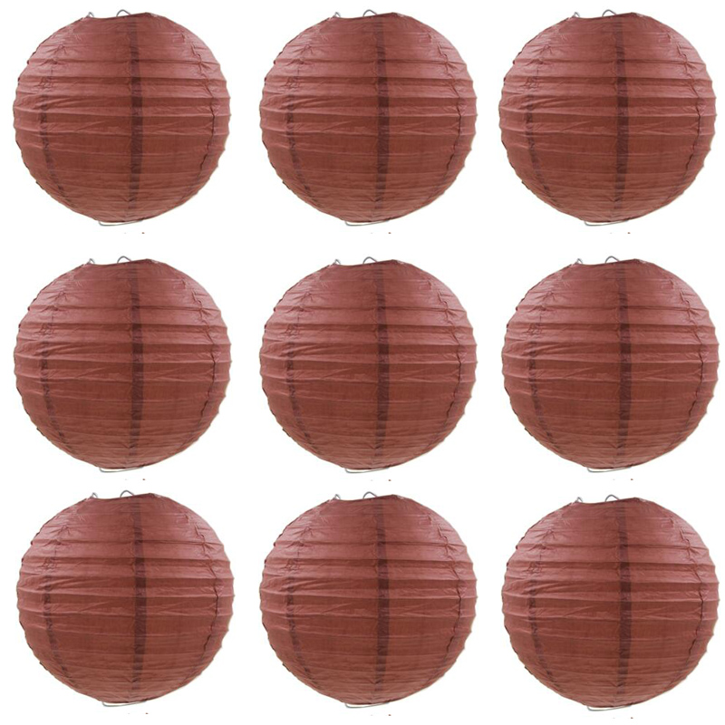 Coffee Chinese Round Paper Lan - Wedding Event Supply review and price