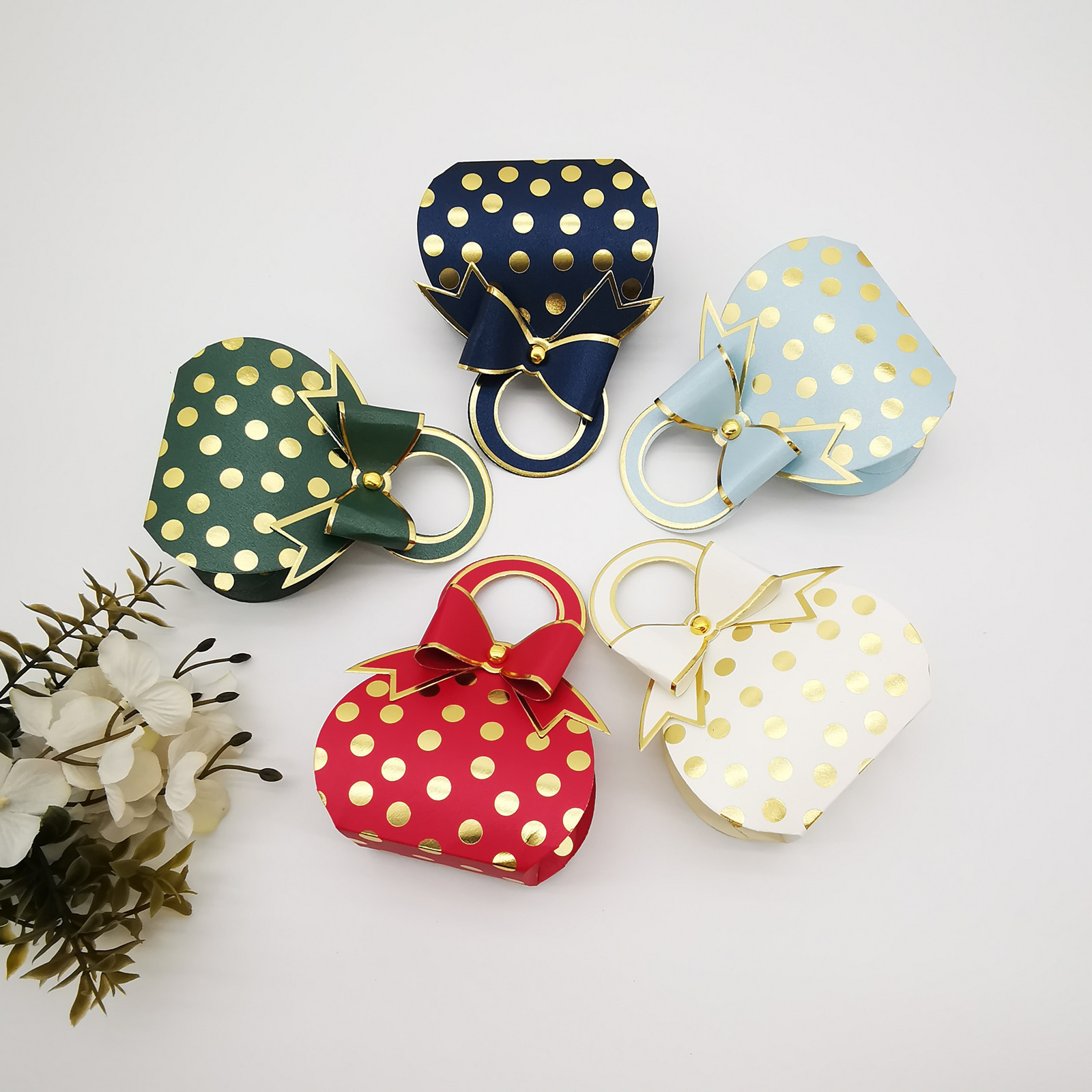 50-100PCS Polka Dot Bow Candy  - Wedding Supply.Box review and price