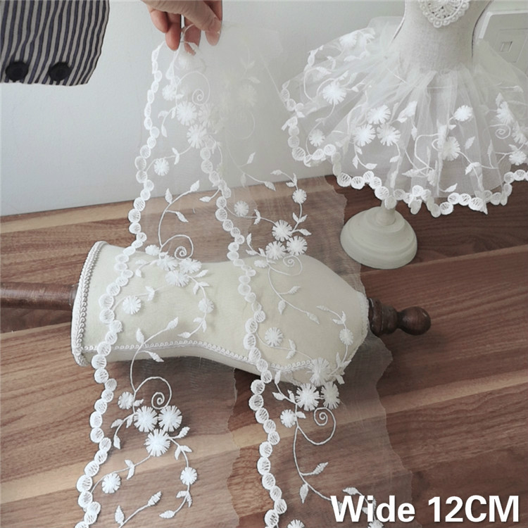 12CM Wide White Tulle Mesh 3d  - Wedding Water Supply review and price
