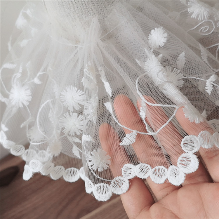 12CM Wide White Tulle Mesh 3d  - Wedding Water Supply review and price