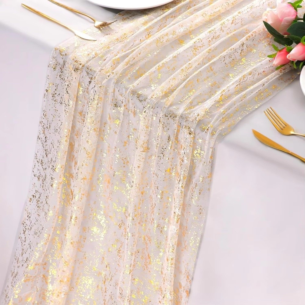 Golden Sequin Glitter Hot Stam - Table Runner Sequin review and price